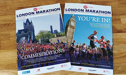 London Marathon magazines