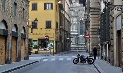 street scene, Florence, Italy