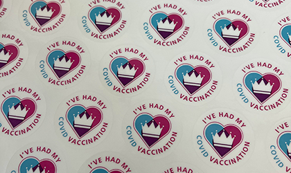 vaccine stickers