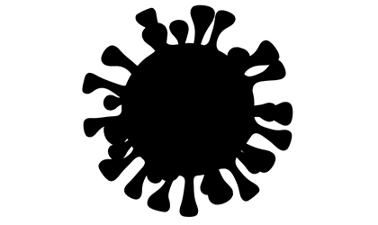 coronavirus silhouette